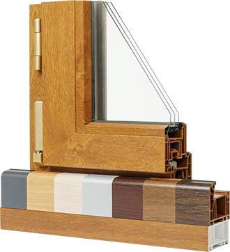 رنگ بندی پنجره دوجداره UPVC